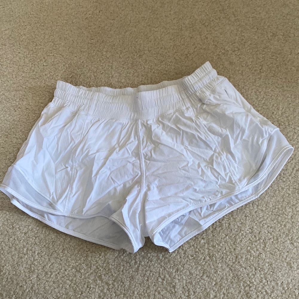 Womens Lululemon white shorts size 2